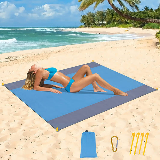 Beach Mat Folding Waterproof Picnic Mat - ArtInk eXpress 